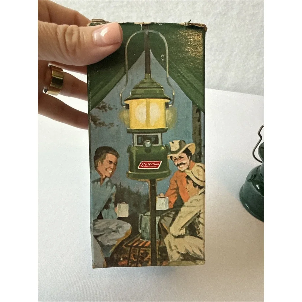 Vintage Avon 1970s Coleman Lantern Aftershave Cologne Decanter Bottle With Box